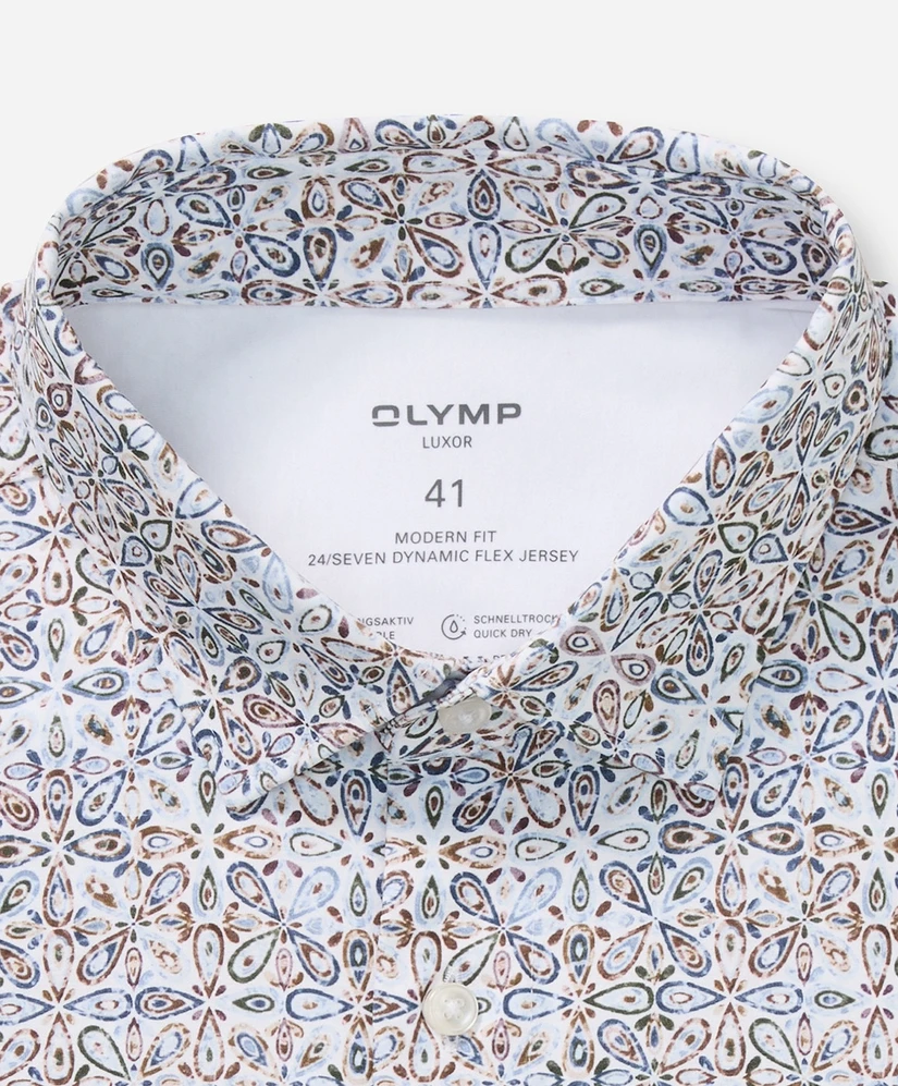 OLYMP Overhemd Modern Fit Allover Print