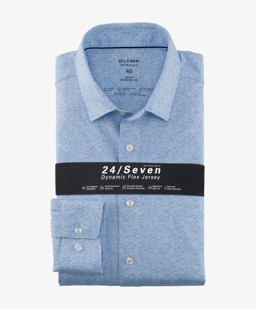 OLYMP Overhemd Slim Fit Allover Print
