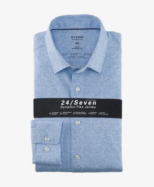 OLYMP Overhemd Slim Fit Allover Print