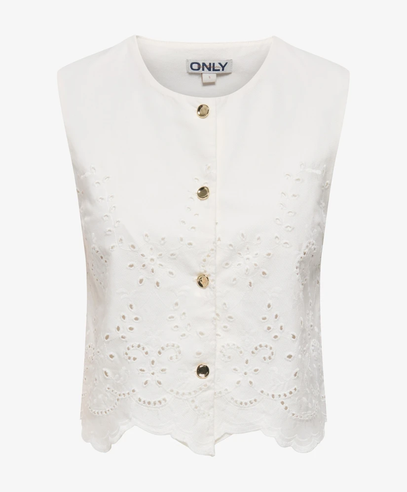 ONLY Blouse LM ONLREYA S/L BRO ANGLAISE