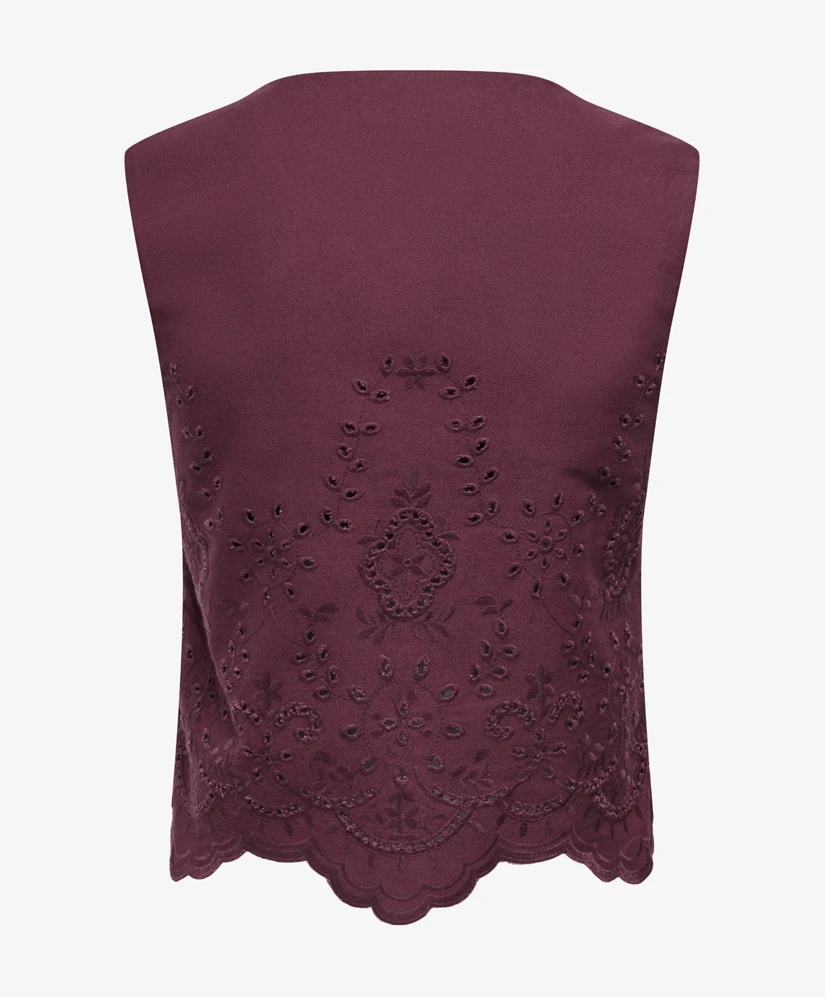 ONLY Blouse LM ONLREYA S/L BRO ANGLAISE