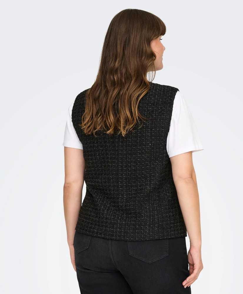 ONLY CARMAKOMA Gilet Shona Bouclé