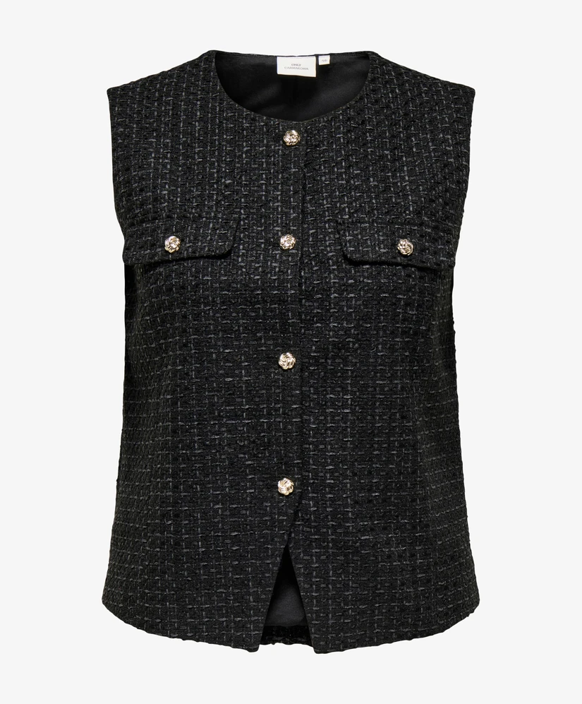 ONLY CARMAKOMA Gilet Shona Bouclé