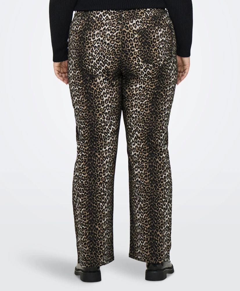 ONLY CARMAKOMA Jeans Madison Wide Leg Leopard