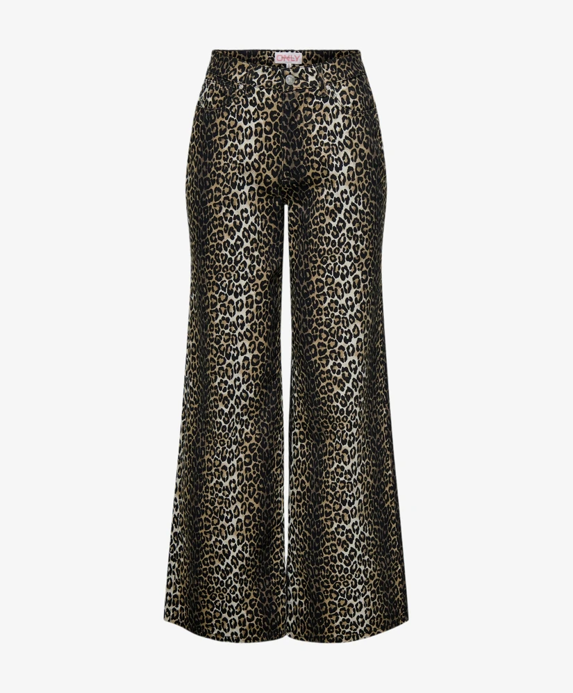 ONLY CARMAKOMA Jeans Madison Wide Leg Leopard