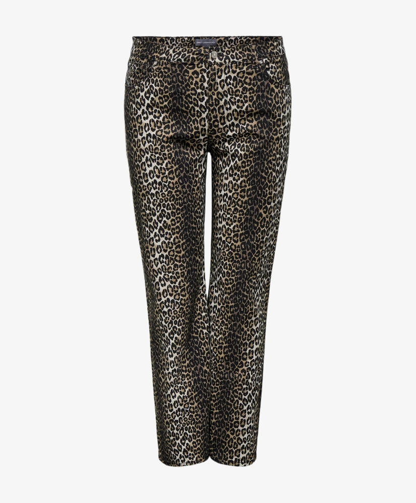 ONLY CARMAKOMA Jeans Madison Wide Leg Leopard