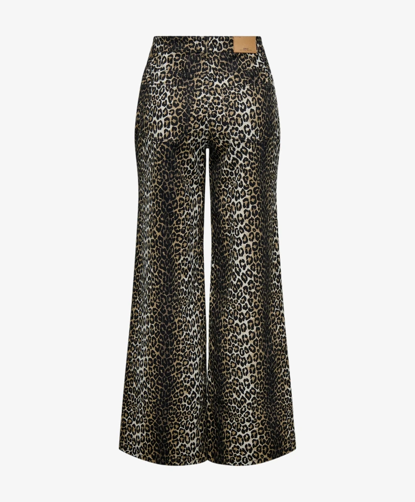 ONLY CARMAKOMA Jeans Madison Wide Leg Leopard