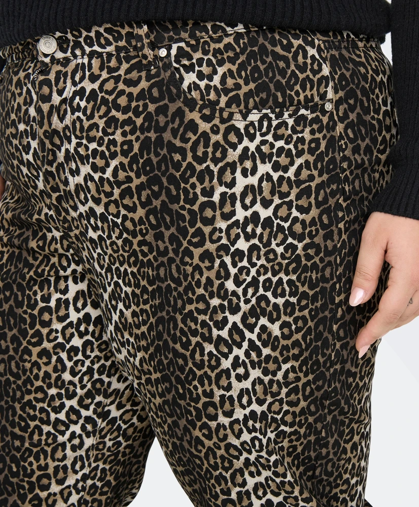 ONLY CARMAKOMA Jeans Madison Wide Leg Leopard