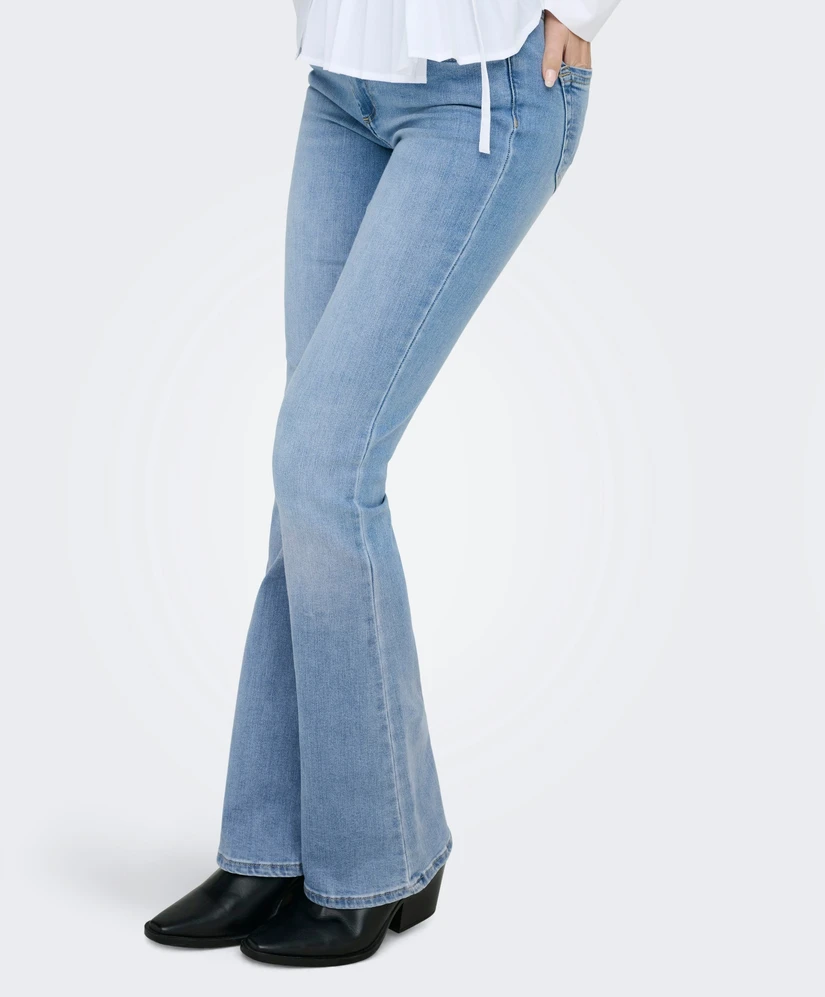 ONLY Jeans Blush Life Mid Flared