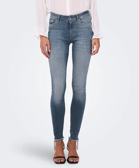 ONLY Jeans Blush Mid Ankle Raw Denim Rea231