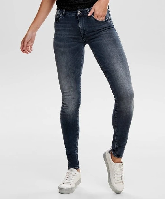 ONLY Jeans Carmen Donkerblauw