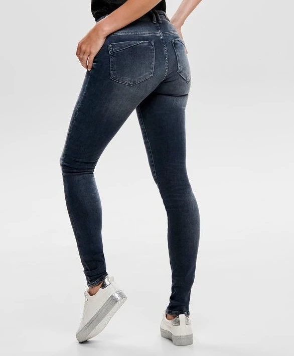 ONLY Jeans Carmen Donkerblauw