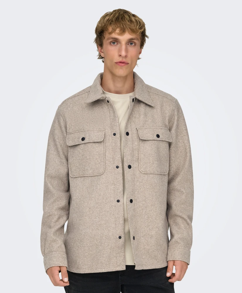 ONLY & SONS Overshirt Ash