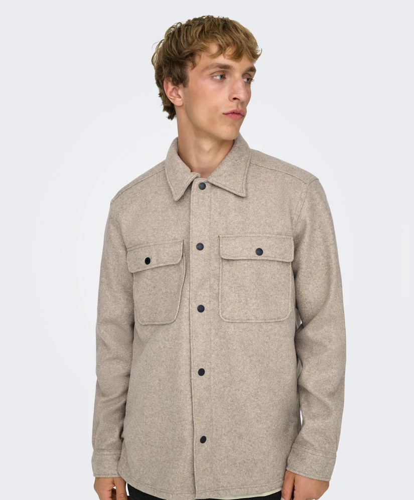 ONLY & SONS Overshirt Ash