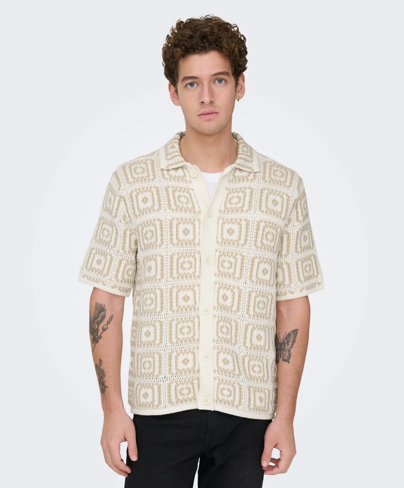 ONLY & SONS Polo Gebreid Bart