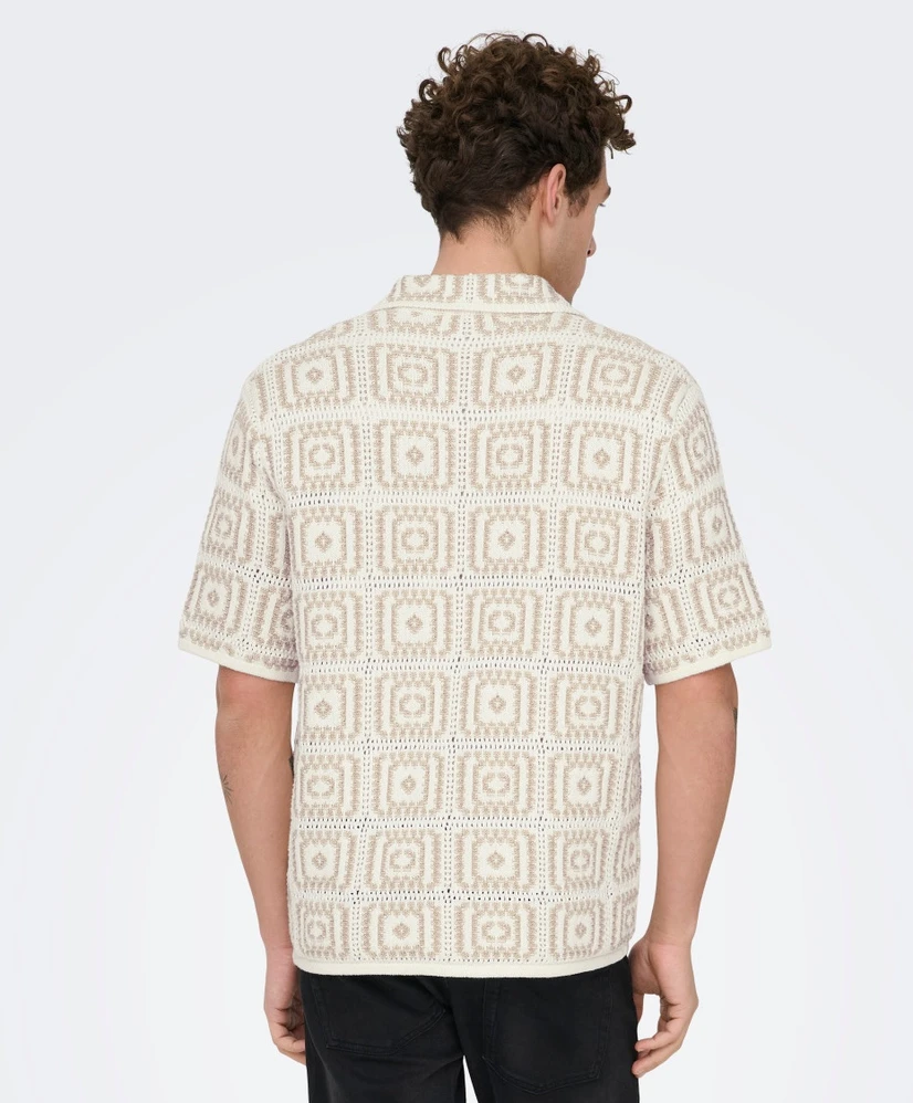 ONLY & SONS Polo Gebreid Bart