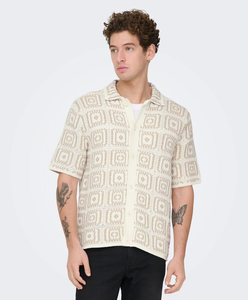 ONLY & SONS Polo Gebreid Bart