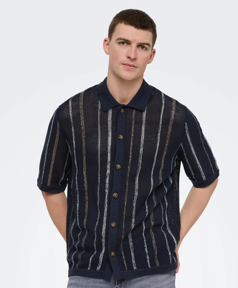ONLY & SONS Polo Gebreid Stobby