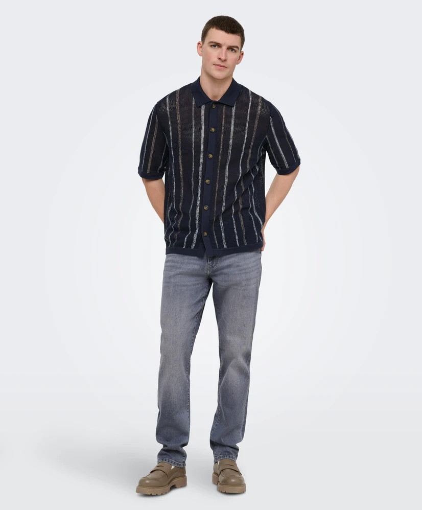 ONLY & SONS Polo Gebreid Stobby