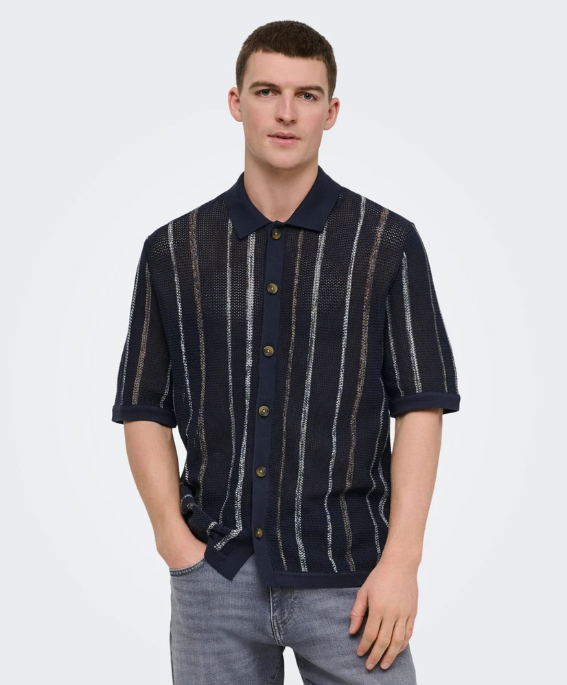 ONLY & SONS Polo Gebreid Stobby