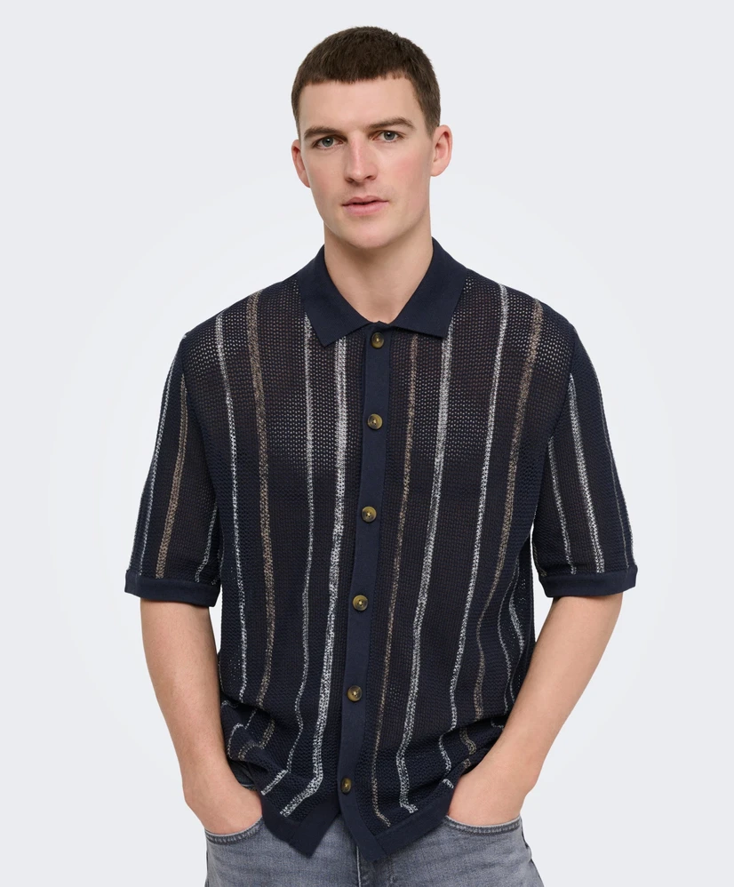 ONLY & SONS Polo Gebreid Stobby