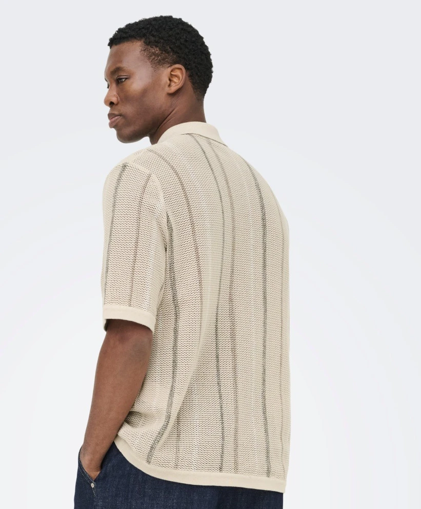 ONLY & SONS Polo Gebreid Stobby