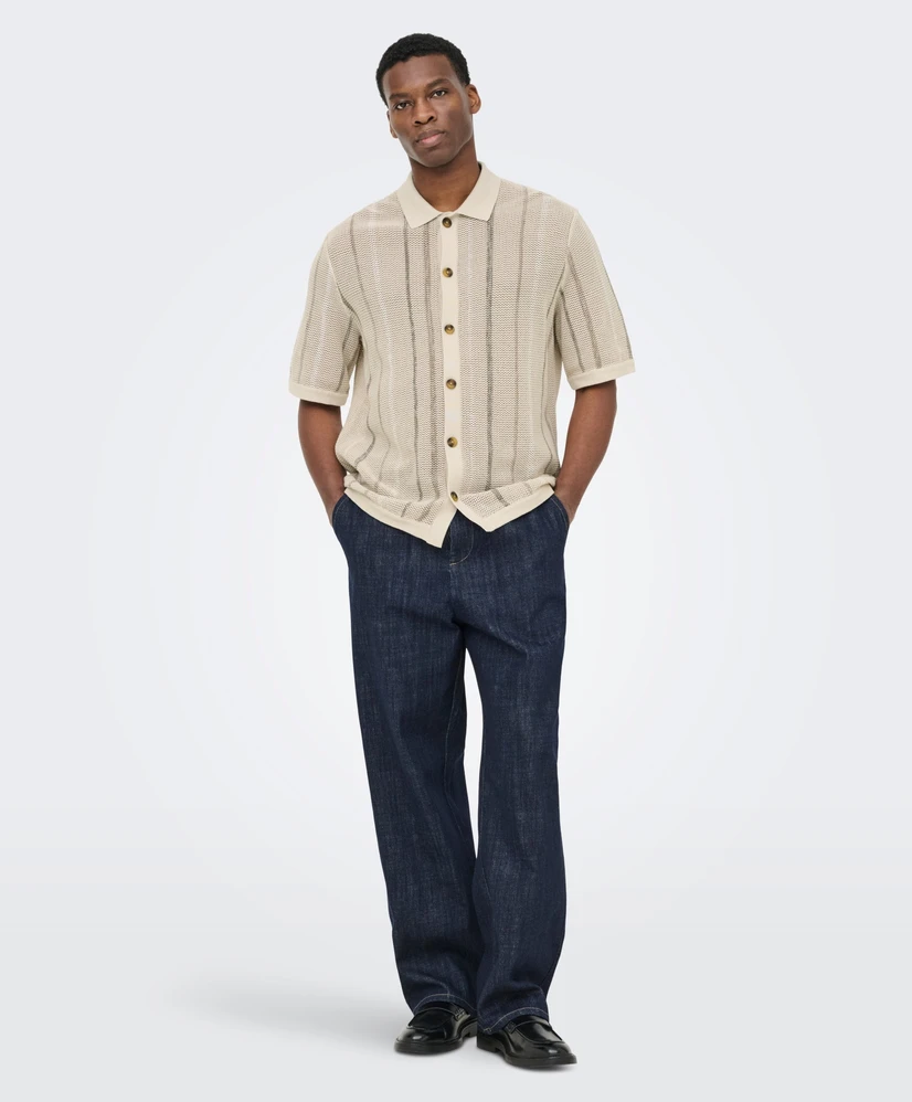 ONLY & SONS Polo Gebreid Stobby