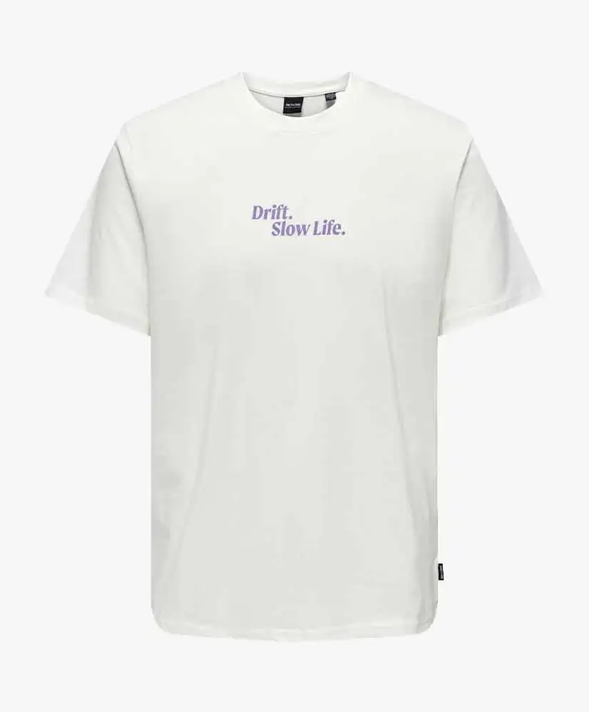 ONLY & SONS T-shirt Backprint Sky