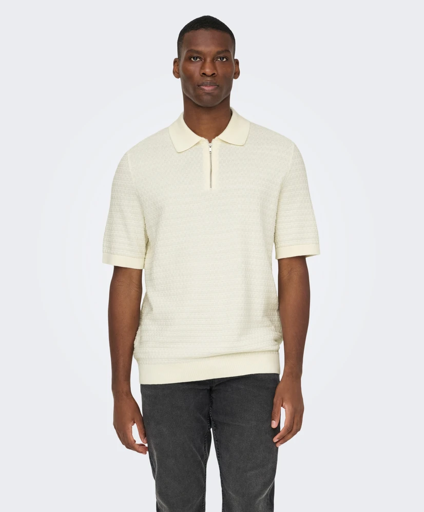ONLY & SONS Trui Half-Zip Menu