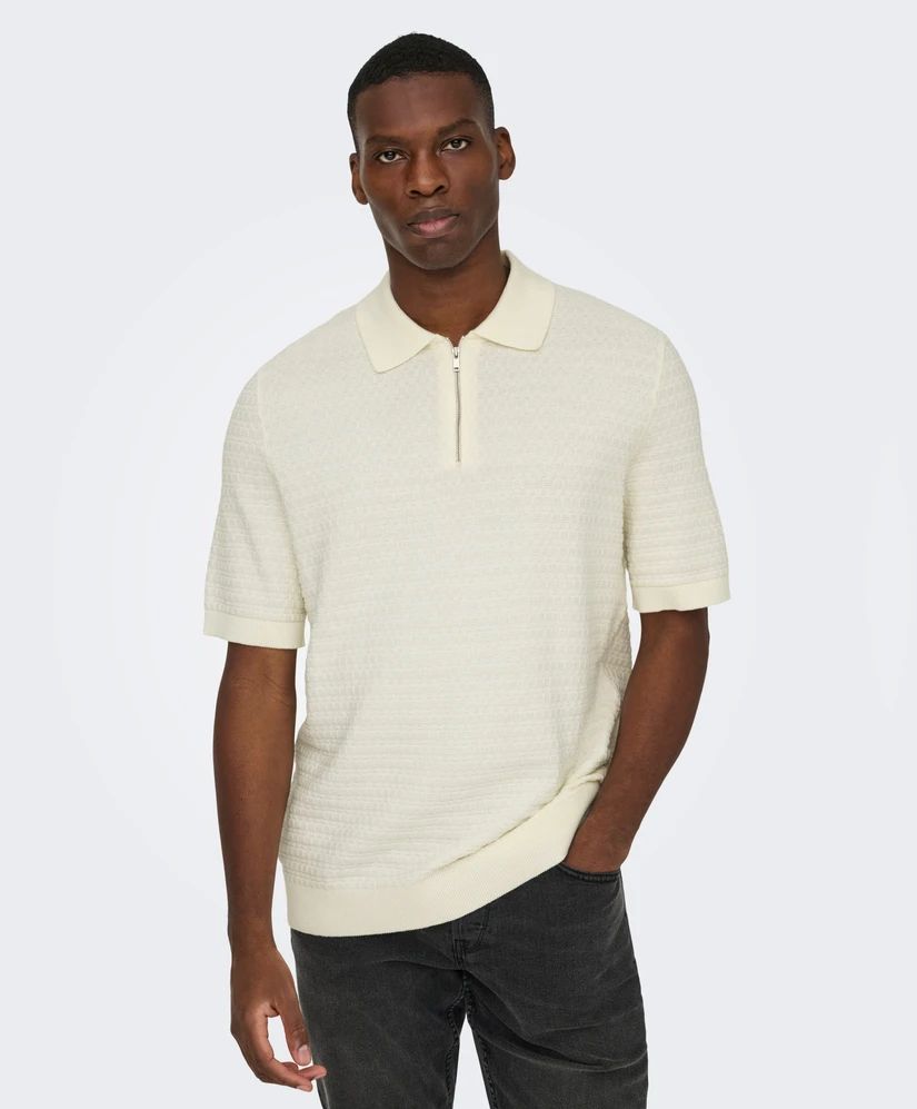 ONLY & SONS Trui Half-Zip Menu