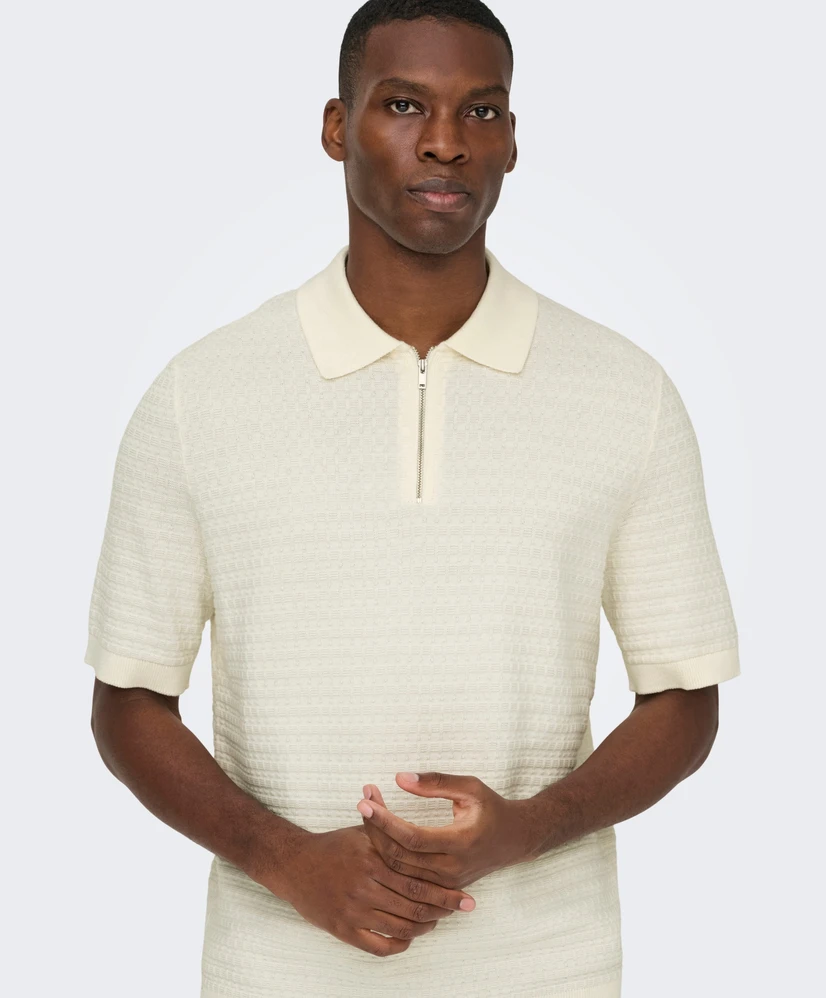 ONLY & SONS Trui Half-Zip Menu