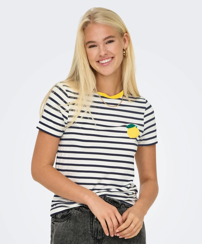 ONLY T-shirt Heart Life