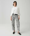 OPUS Jeans Straight Leg Mari Clear Zebra