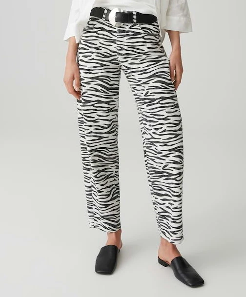 OPUS Jeans Straight Leg Mari Clear Zebra