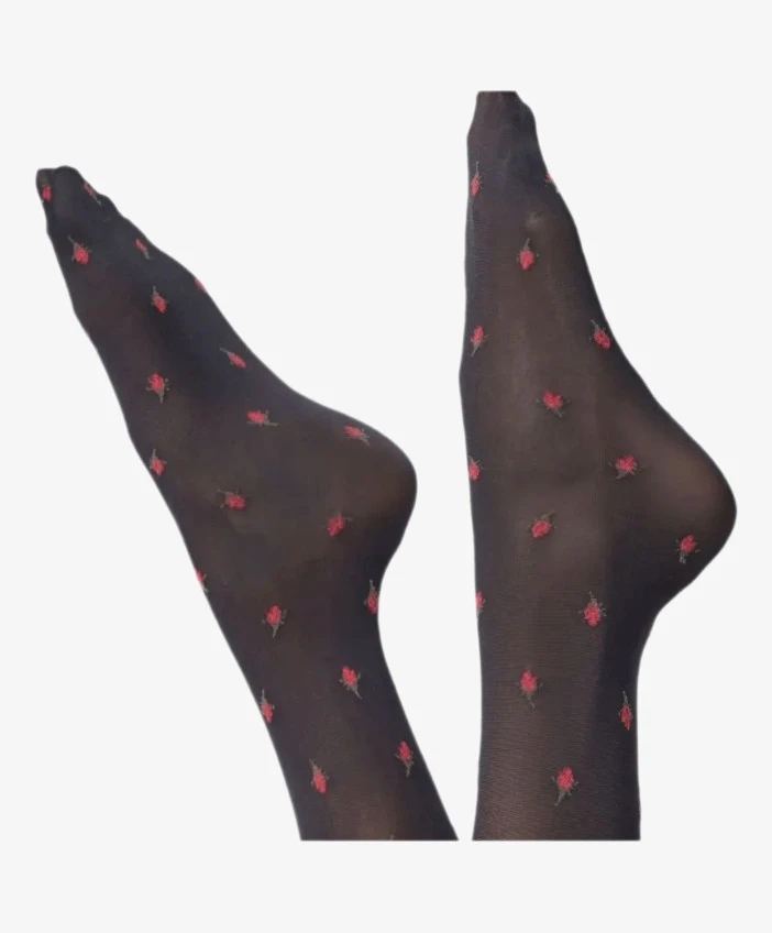 Oroblu Kniekousen Floral Roses 50 Denier