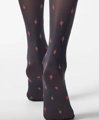 Oroblu Kniekousen Floral Roses 50 Denier