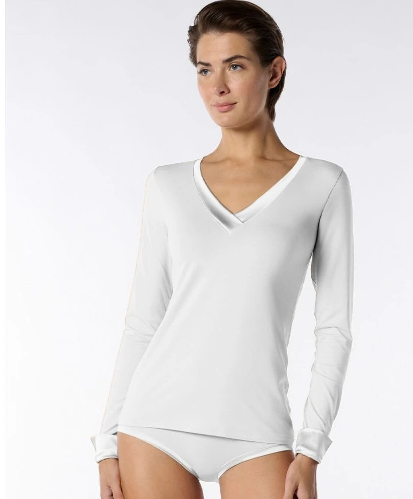 Oroblu T-shirt V-hals Perfect Line Cotton