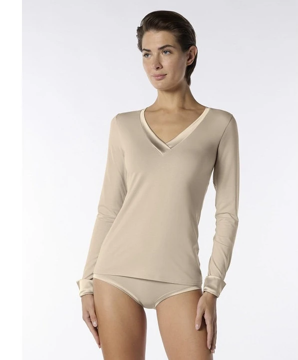 Oroblu T-shirt V-hals Perfect Line Cotton