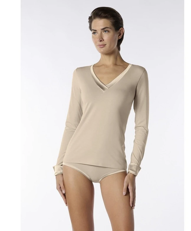 Oroblu T-shirt V-hals Perfect Line Cotton