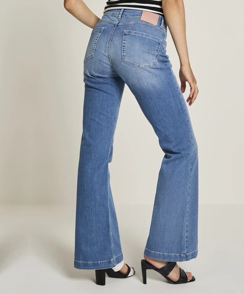 Para Mi Jeans Flared Jade