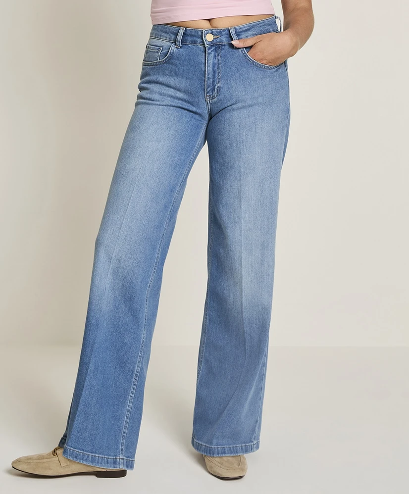 Para Mi Jeans Straight Wide Leg Mira