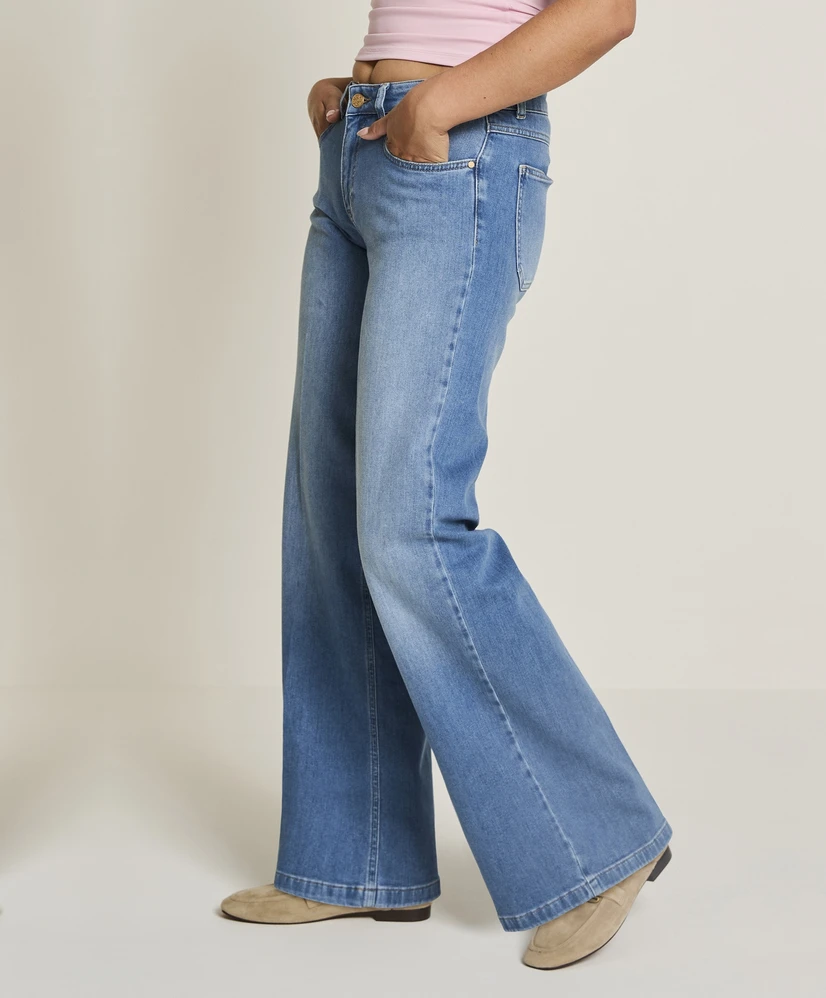 Para Mi Jeans Straight Wide Leg Mira