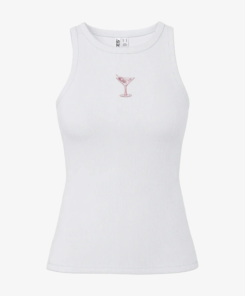 PIECES Top Singlet May Embroidery