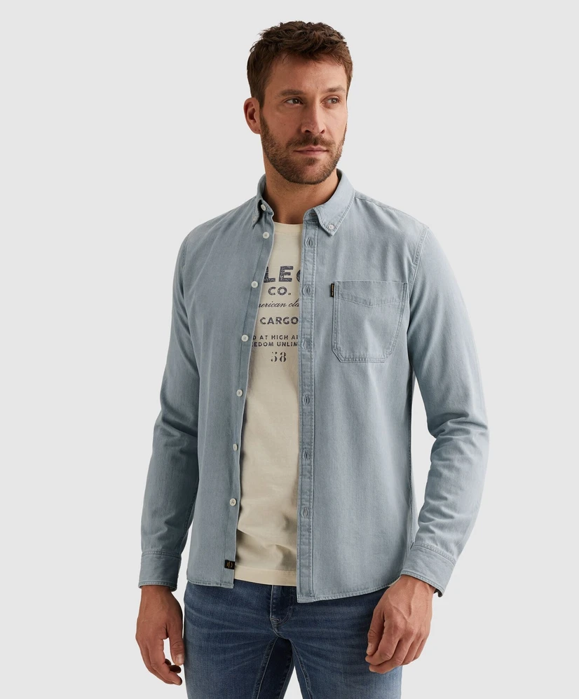 PME Legend Overhemd Casual Fit Denim