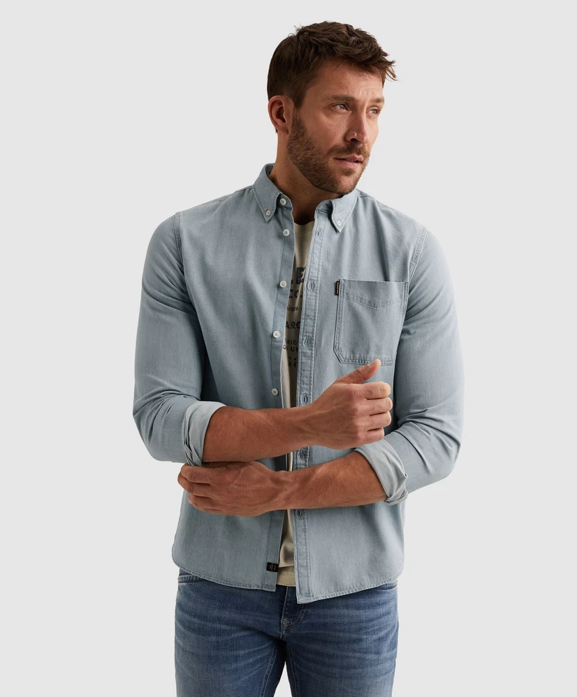 PME Legend Overhemd Casual Fit Denim