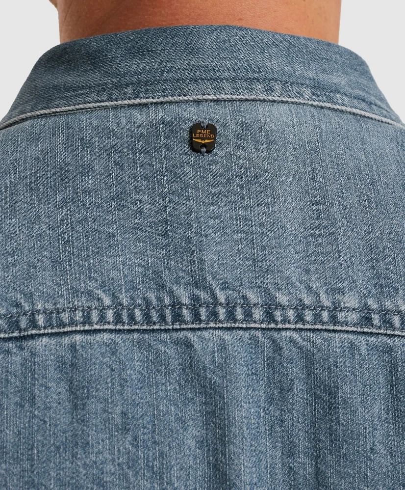 PME Legend Overhemd Denim Regular Fit