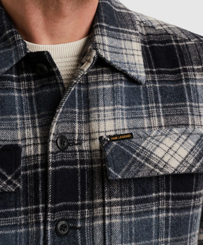 PME Legend Overhemd Geruit Regular Fit