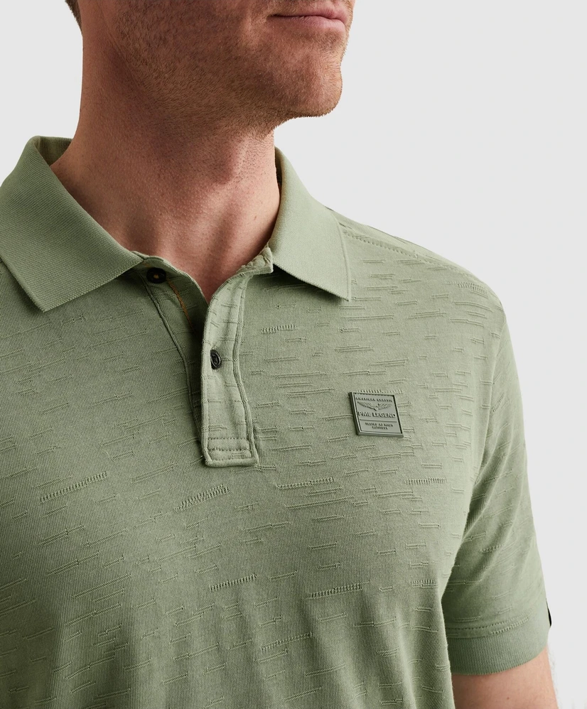 PME Legend Polo Jacquard Patroon