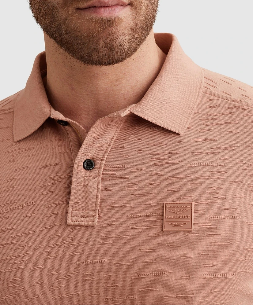 PME Legend Polo Jacquard Patroon