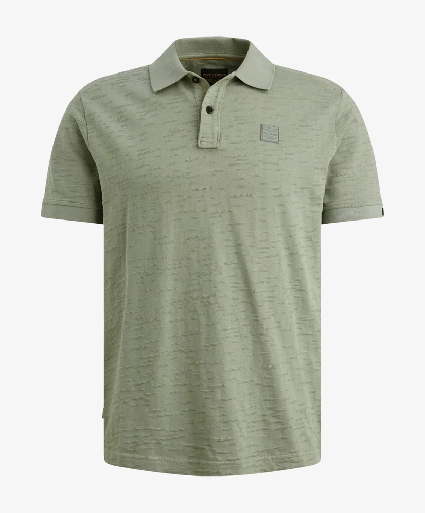 PME Legend Polo Jacquard Patroon
